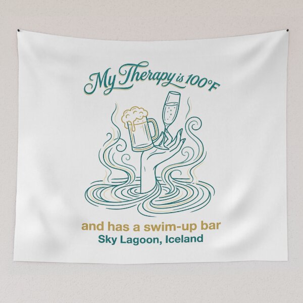 Item preview, Sky Lagoon Swim Up Bar Therapy Funny Iceland Travel , sky lagoon bar menu, drinks at sky lagoon, swim up bar reykjavik, girls trip iceland itinerary designed and sold by EXATEES  ⭐⭐⭐⭐⭐.