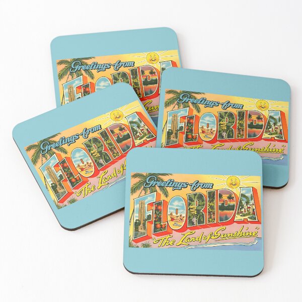Item preview, FLORIDA POSTCARD designed and sold by Squirrel Adventurous.