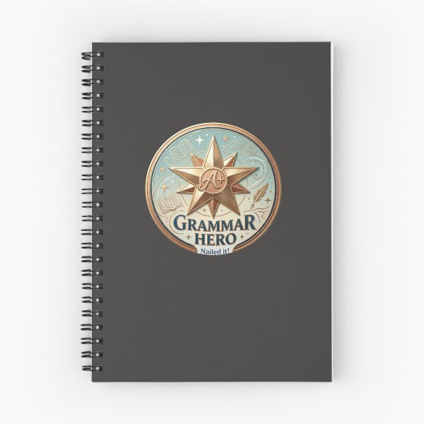 Item preview, Grammar Hero Achievement Badge - Nailed It! Academic Star Emblem designed and sold by MerchYouSearch.