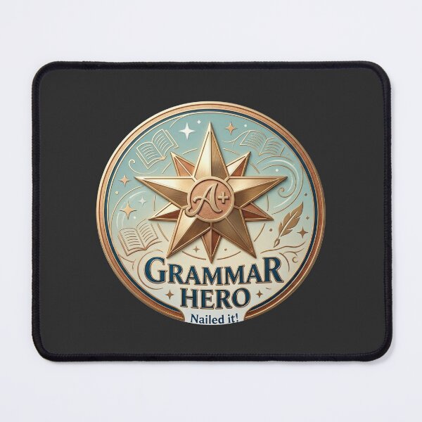 Item preview, Grammar Hero Achievement Badge - Nailed It! Academic Star Emblem designed and sold by MerchYouSearch.