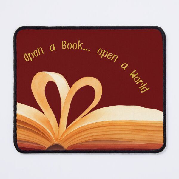 Item preview, Open a Book, Open a World | Book Lover Reading Design designed and sold by VariusDesigns.