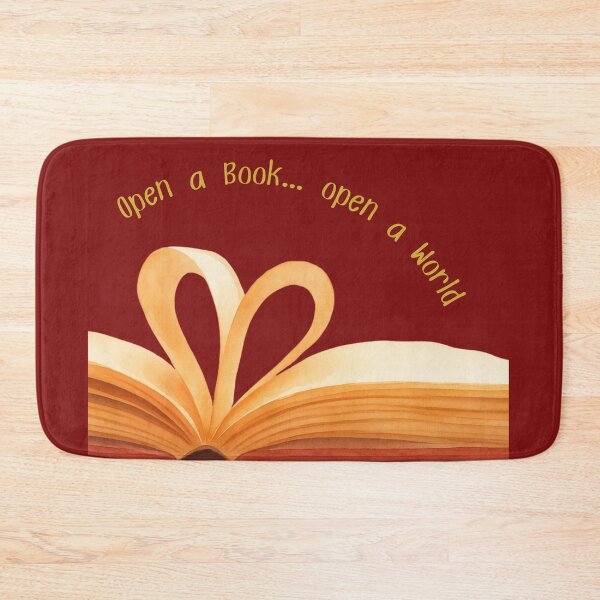 Item preview, Open a Book, Open a World | Book Lover Reading Design designed and sold by VariusDesigns.