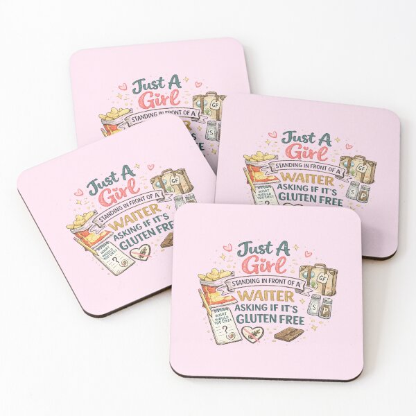 Item preview, Just A Girl Standing In Front Of A Waiter Asking If It's Gluten Free – Funny Coeliac Design designed and sold by My Gluten Free Life UK.