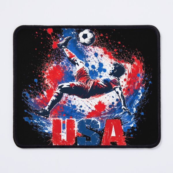 Item preview, USA Soccer Fan T-Shirt | red and blue Football Pride Tee | USa Fan Gift 2026 designed and sold by 3ac-Arts.