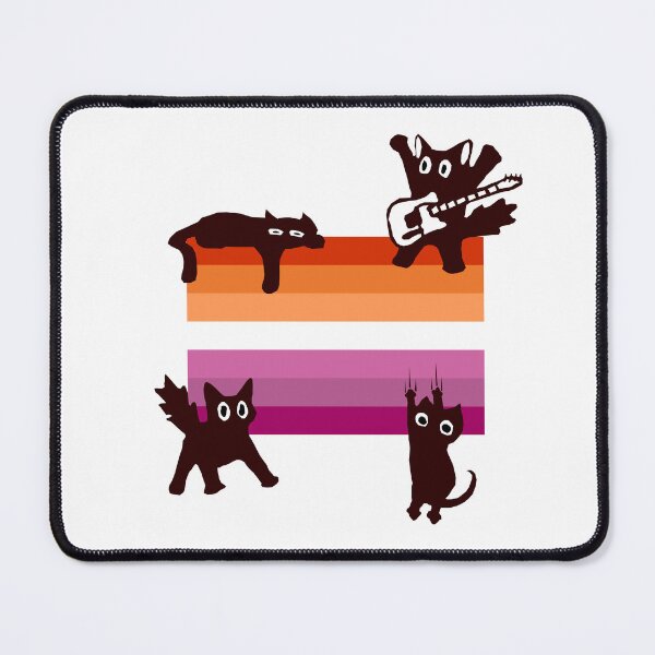 Item preview, Cat Lesbian Flag designed and sold by Tillscreativ.