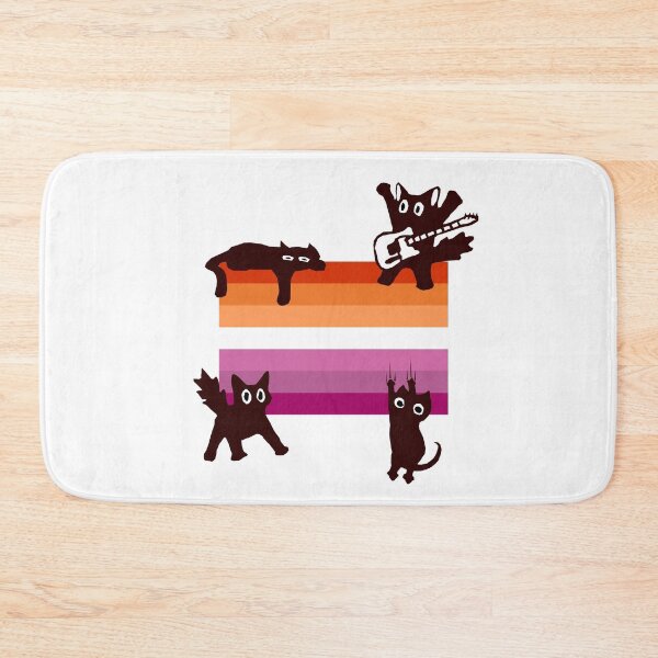 Artikelvorschau, Cat Lesbian Flag entworfen und verkauft von Tillscreativ.