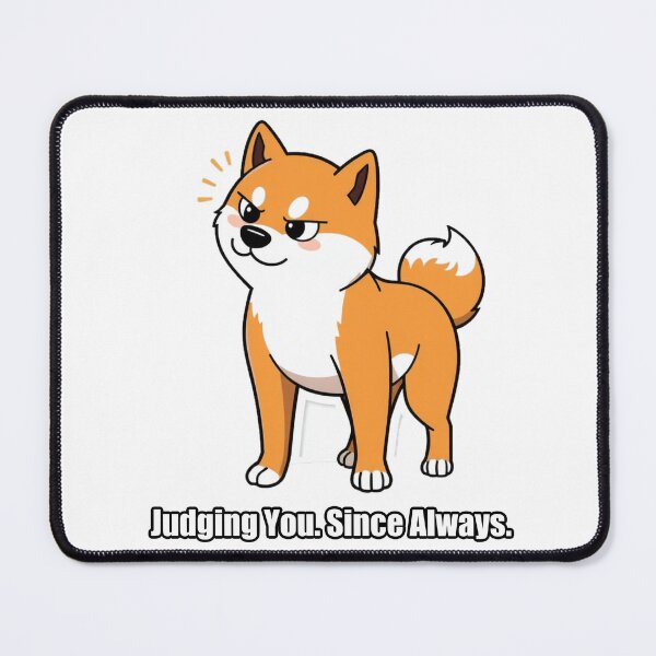 Item preview, Shiba Inu Sticker - Judging You Since Always - Sassy Shiba designed and sold by pawdrops.