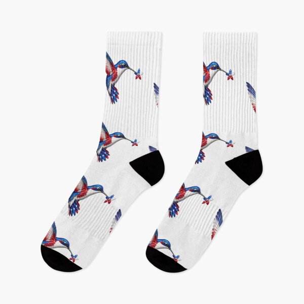 Item preview, Patriotic Red White Blue Hummingbird designed and sold by jgvisualarts.