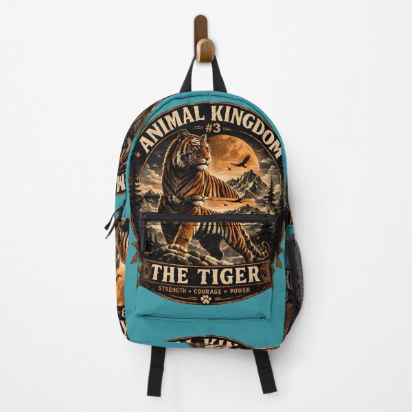 Item preview, Animal Kingdom #3 – The Tiger | Vintage Wildlife Graphic T-Shirt designed and sold by CoreThread..