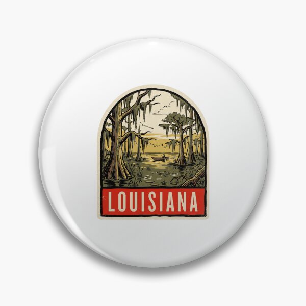 Item preview, Vintage Louisiana Bayou Swamp Retro Travel Design designed and sold by Paper Drip.