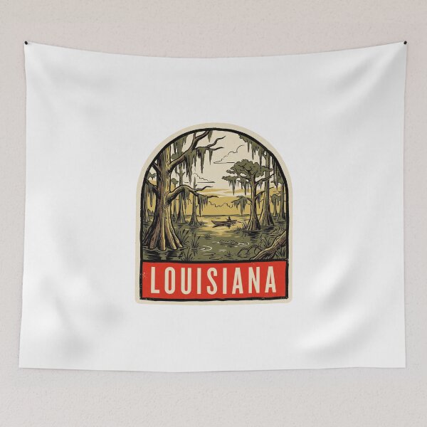 Item preview, Vintage Louisiana Bayou Swamp Retro Travel Design designed and sold by Paper Drip.