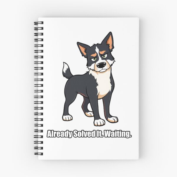 Item preview, Border Collie Sticker - Already Solved It Waiting - Smart Dog designed and sold by pawdrops.