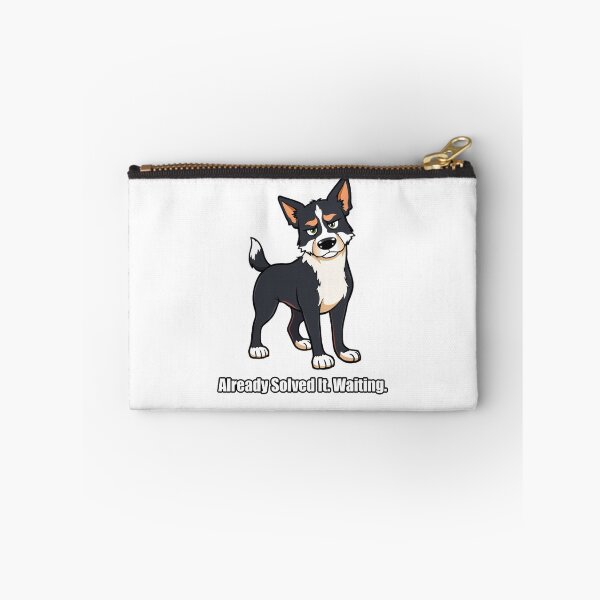 Item preview, Border Collie Sticker - Already Solved It Waiting - Smart Dog designed and sold by pawdrops.