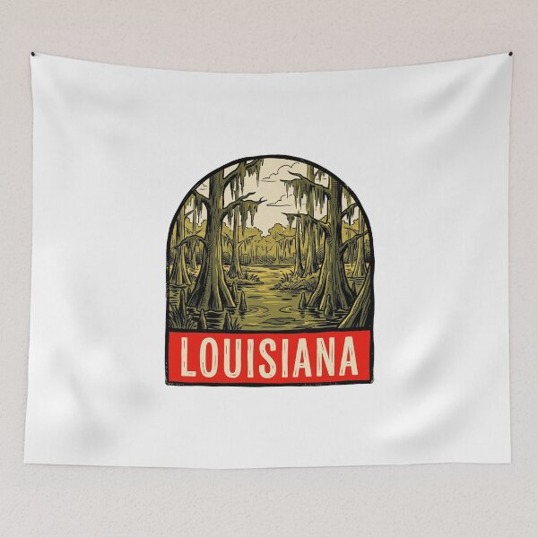 Item preview, Vintage Louisiana Bayou Swamp Retro Travel Design designed and sold by Paper Drip.