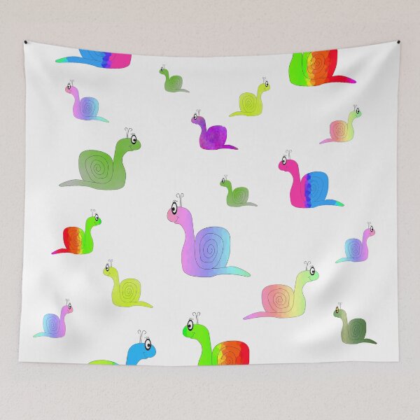 Item preview, Cute Rainbow Snails designed and sold by Sartoris Art.