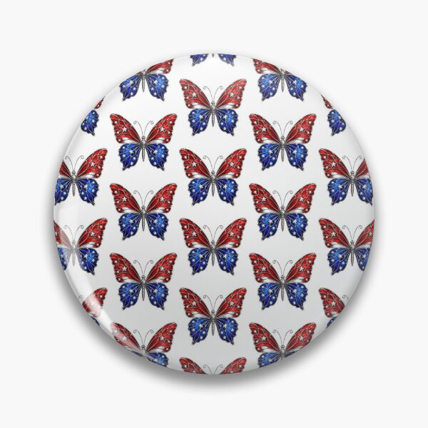 Item preview, Patriotic American Flag Butterfly Stained Glass designed and sold by jgvisualarts.