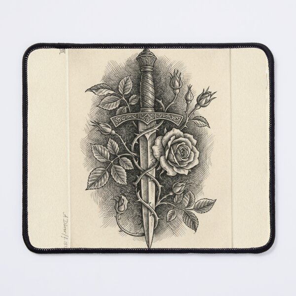 Item preview, Dark Academia Rose and Dagger designed and sold by Efdoth-Designs.