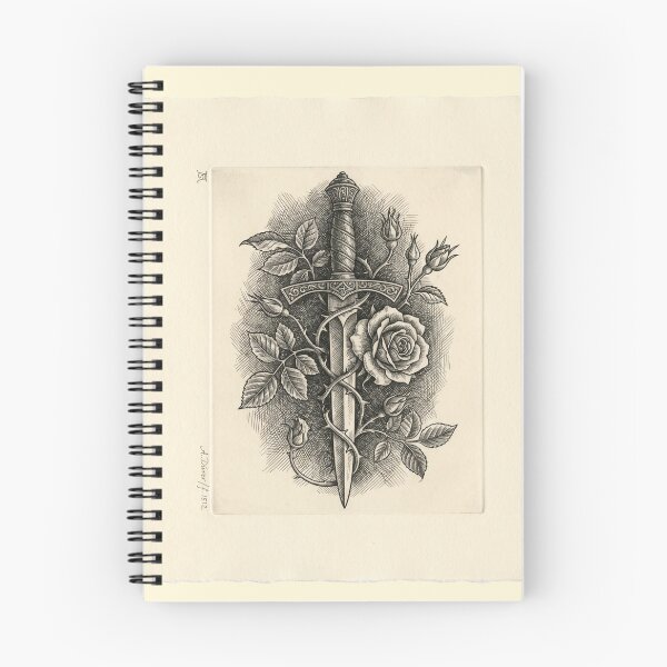 Item preview, Dark Academia Rose and Dagger designed and sold by Efdoth-Designs.