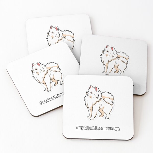 Item preview, Pomeranian Sticker - Tiny Cloud Enormous Ego - Funny Pom Gift designed and sold by pawdrops.