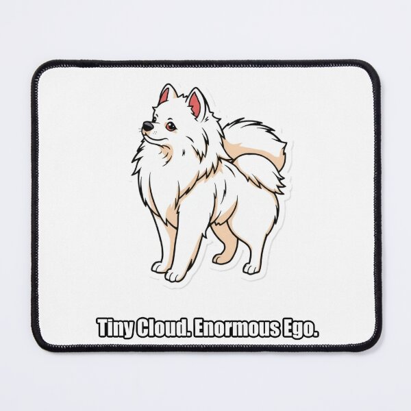 Item preview, Pomeranian Sticker - Tiny Cloud Enormous Ego - Funny Pom Gift designed and sold by pawdrops.