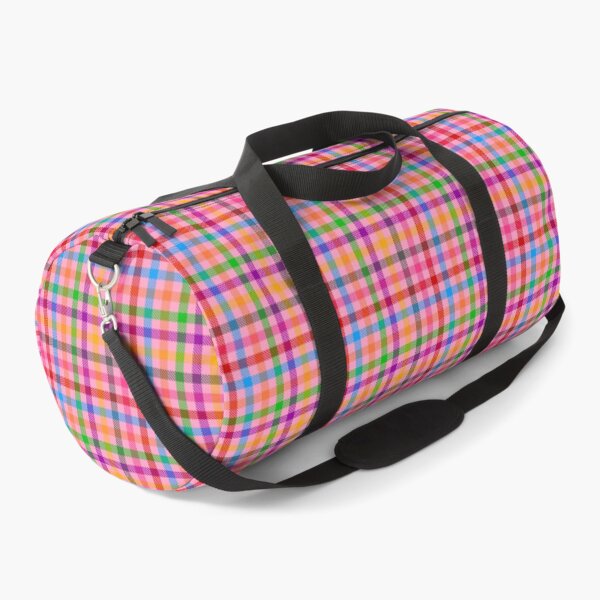 Item preview, Colorful Rainbow Gingham Plaid Design - Pink  designed and sold by PatternTitan.