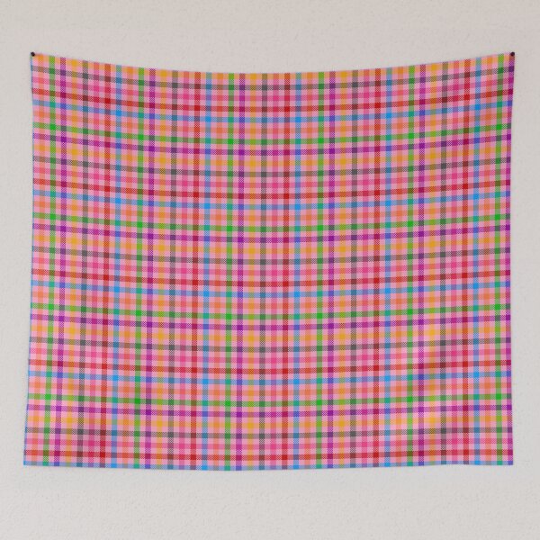 Item preview, Colorful Rainbow Gingham Plaid Design - Pink  designed and sold by PatternTitan.