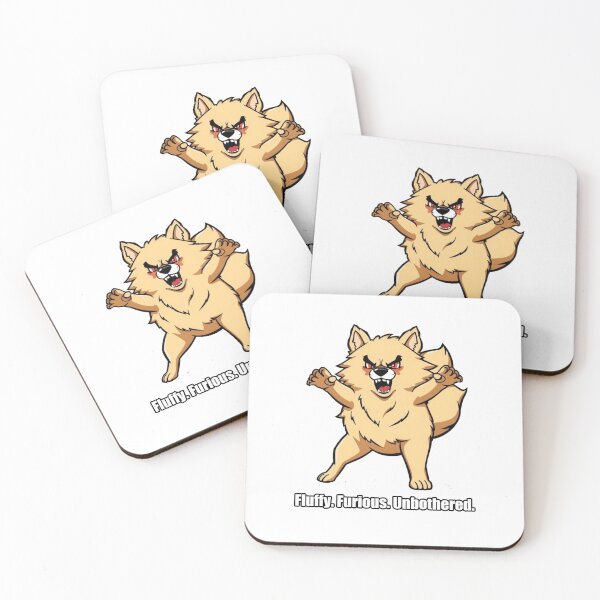 Item preview, Pomeranian Sticker - Fluffy Furious Unbothered - Funny Pom designed and sold by pawdrops.
