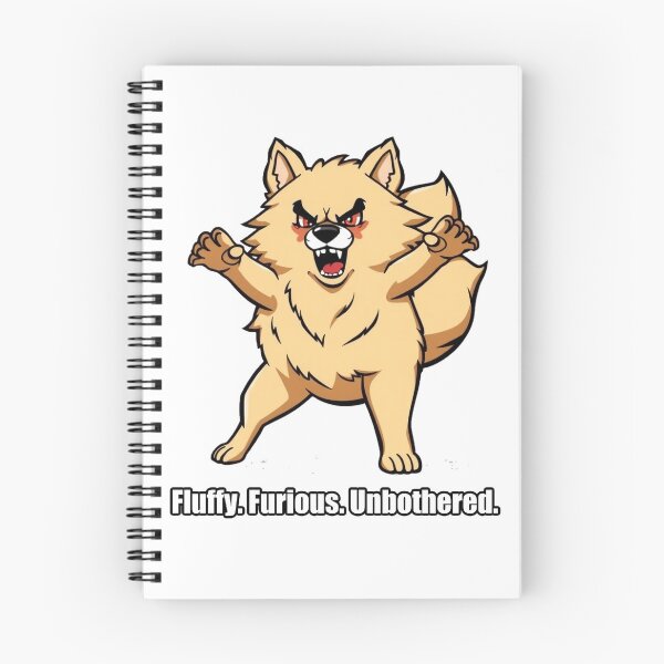 Item preview, Pomeranian Sticker - Fluffy Furious Unbothered - Funny Pom designed and sold by pawdrops.