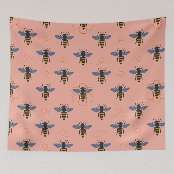 Item preview, Whimsical Bee, Honeycomb & Geometric Colourful Pattern Collection designed and sold by VirtuallyCreativ .