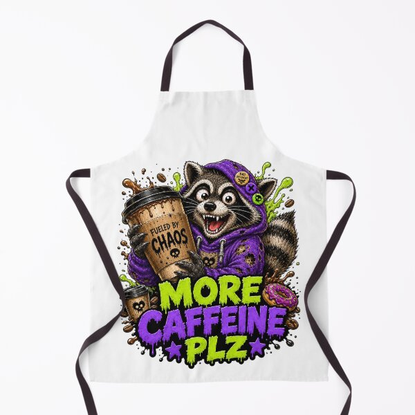 Item preview, More Caffeine Plz Raccoon designed and sold by Vitalka-uk.