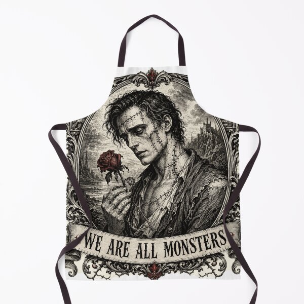 Item preview, Frankenstein - We Are All Monsters Woodcut designed and sold by Riah Studio.