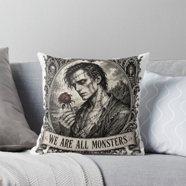 Item preview, Frankenstein - We Are All Monsters Woodcut designed and sold by Riah Studio.