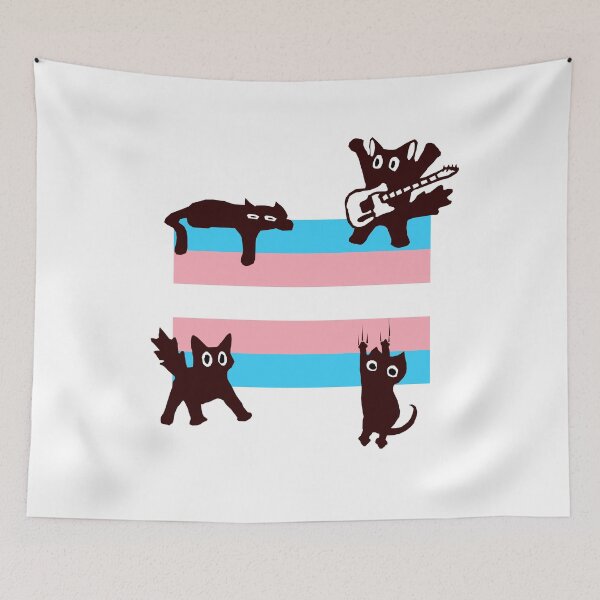 Item preview, Trans Flag Cats designed and sold by Tillscreativ.