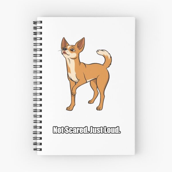 Item preview, Chihuahua Sticker - Not Scared Just Loud - Fearless Chihuahua designed and sold by pawdrops.