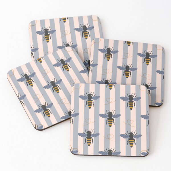 Item preview, Whimsical Bee, Honeycomb & Geometric Colourful Pattern Collection designed and sold by VirtuallyCreativ .