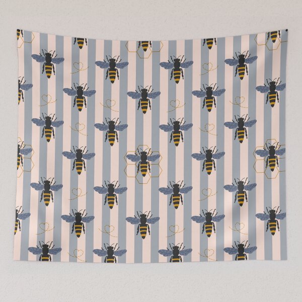 Item preview, Whimsical Bee, Honeycomb & Geometric Colourful Pattern Collection designed and sold by VirtuallyCreativ .