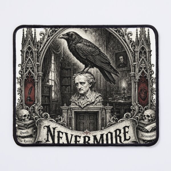Item preview, The Raven - Nevermore Gothic Woodcut designed and sold by Riah Studio.