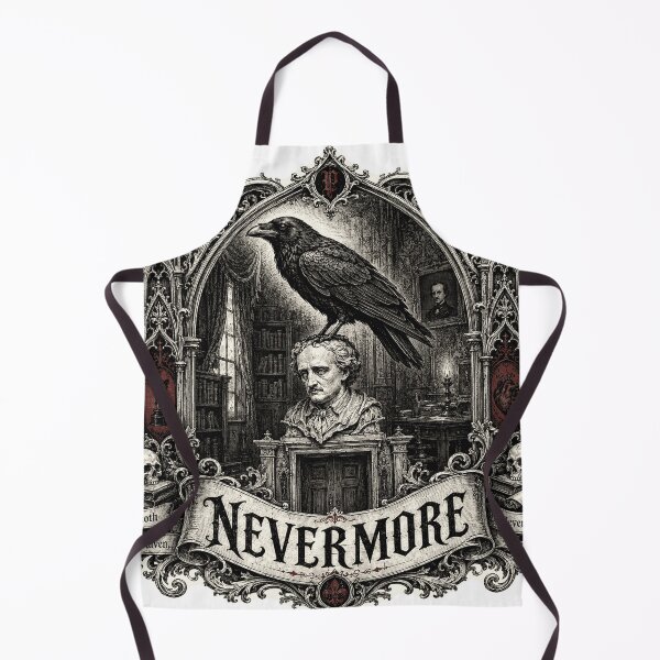 Item preview, The Raven - Nevermore Gothic Woodcut designed and sold by Riah Studio.