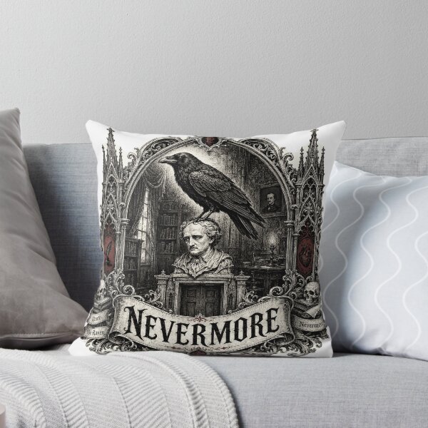 Item preview, The Raven - Nevermore Gothic Woodcut designed and sold by Riah Studio.