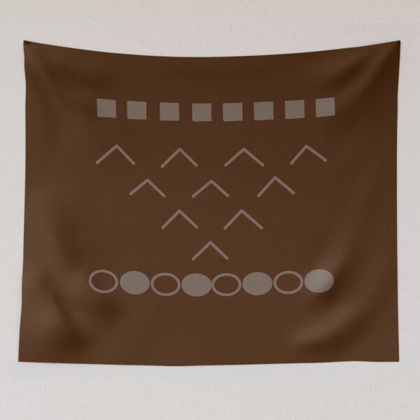 Item preview, Minimalist Geometric Pattern - Chocolate Brown Aesthetic designed and sold by CaramelCo.