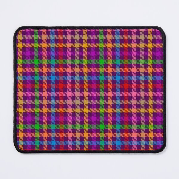 Item preview, Colorful Rainbow Gingham Plaid Design - Purple designed and sold by PatternTitan.