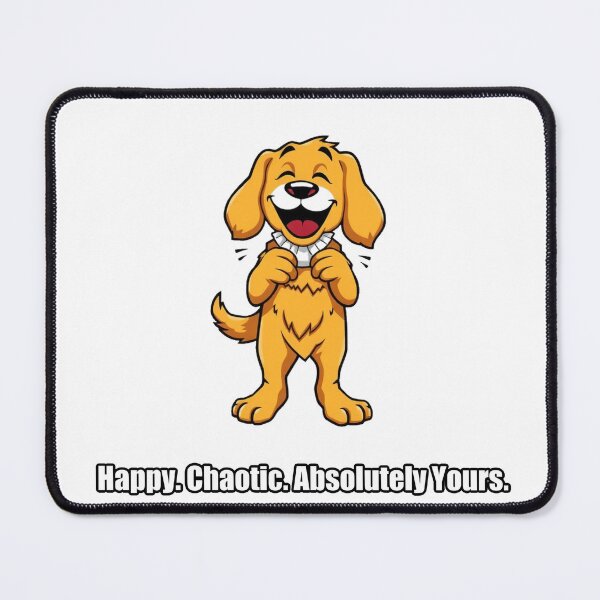 Item preview, Golden Retriever Sticker - Happy Chaotic Absolutely Yours Gift designed and sold by pawdrops.