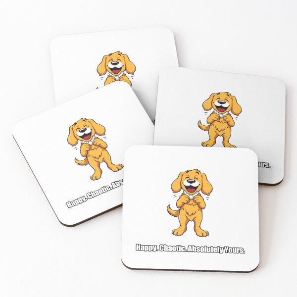 Item preview, Golden Retriever Sticker - Happy Chaotic Absolutely Yours Gift designed and sold by pawdrops.