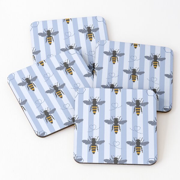 Item preview, Whimsical Bee, Honeycomb & Geometric Colourful Pattern Collection designed and sold by VirtuallyCreativ .