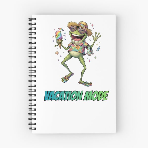 Item preview, Funny Vacation Frog Summer Shirt | Vacation Mode Frog Design designed and sold by GraphicGlowTeesStore.