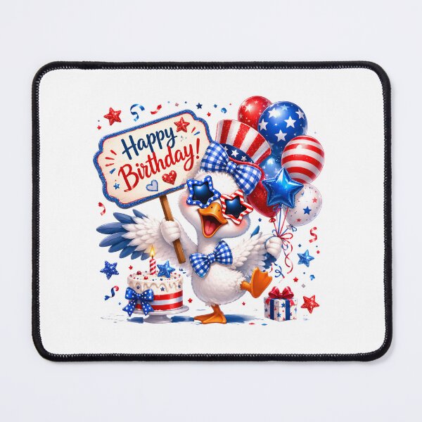 Item preview, Patriotic Goose Birthday Party Invitation | Cute Red White Blue Birthday Design designed and sold by Celebrate & Sparkle.