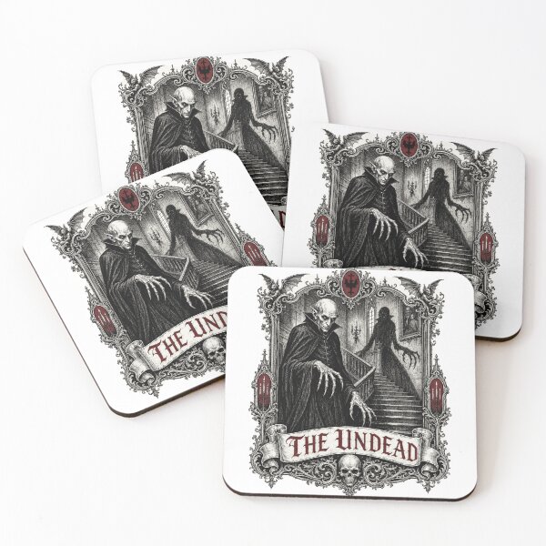 Item preview, The Undead - Shadow Vampire Gothic Woodcut designed and sold by Riah Studio.
