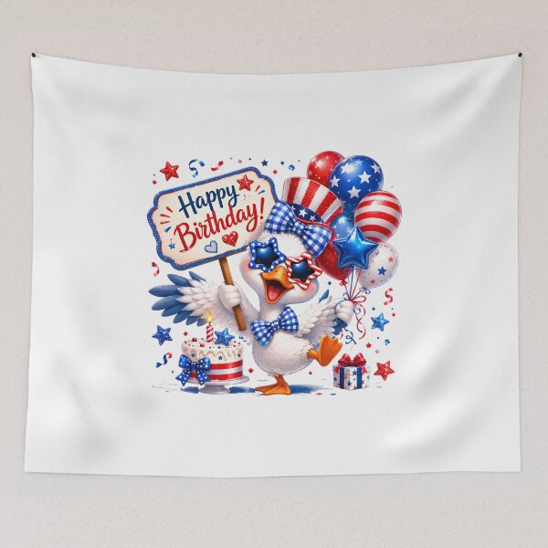 Item preview, Patriotic Goose Birthday Party Invitation | Cute Red White Blue Birthday Design designed and sold by Celebrate & Sparkle.