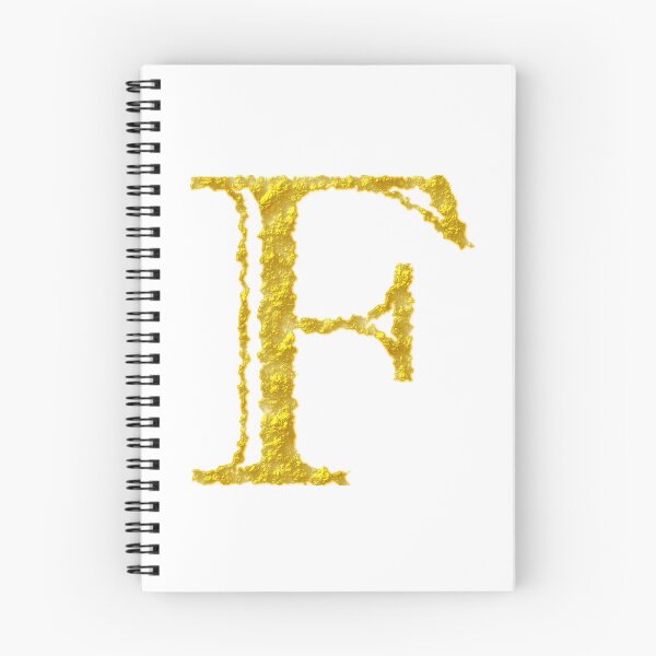 Item preview, F gold letter designed and sold by Black-White-art.