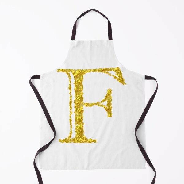 Item preview, F gold letter designed and sold by Black-White-art.